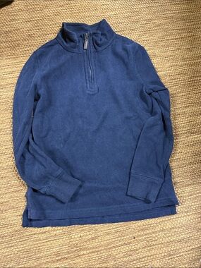 Crewcuts Navy Zip Mock-Neck Pullover